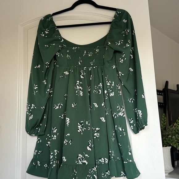 Long-Sleeve Scoopneck Mini Dress - Picture 3 of 3